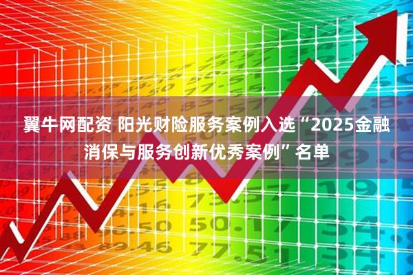 翼牛网配资 阳光财险服务案例入选“2025金融消保与服务创新优秀案例”名单